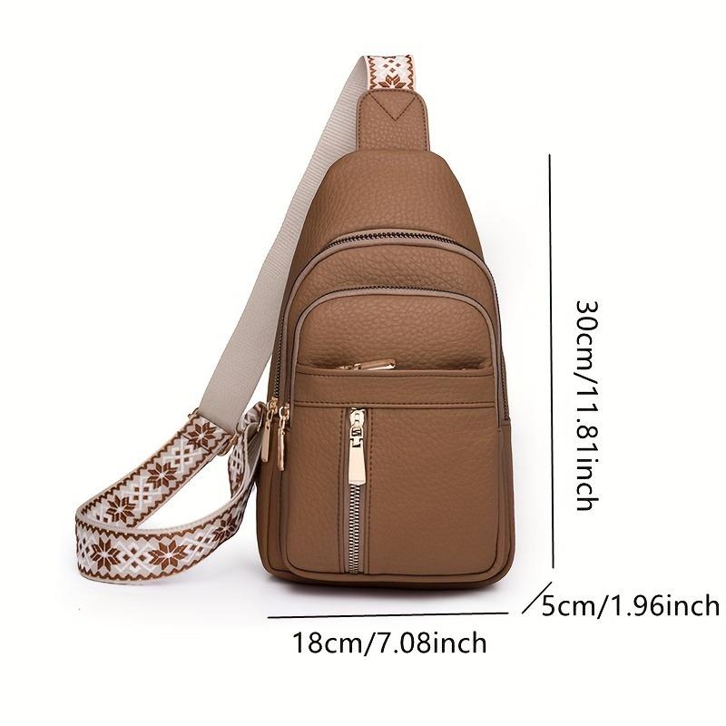 Fashionable Large Capacity Leather Crossbody Bags, Unisex Retro Shoulder Bag, Suitable for Commuting and Business Occasions