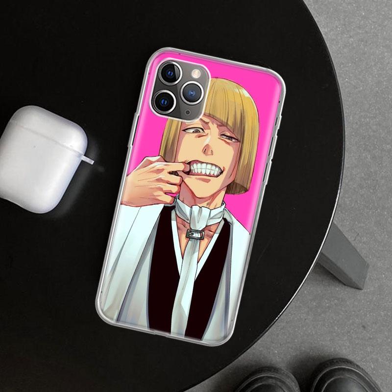 Bleach Shinji Hirako Phone Case Cover for iPhone 11 12 13 Mini 14 15 Plus 16 Pro Max 17 Air 7 8 + SE Art Customized Fundas 11 12