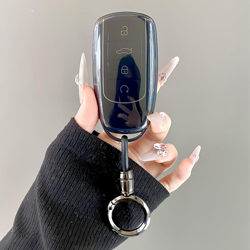 Для Chery Omoda 5 C5 Tigo 7 8 Pro Max Tigo 7 8 Plus Arrizo 5 Plus Чехол для ключа автомобиля Мягкий ТПУ Чехол для ключа Брелок Кольцо Аксессуары