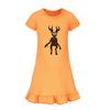 Kids Girls 99 Nights In the Forest Printed Ruffle Short Sleeves Casual Dress