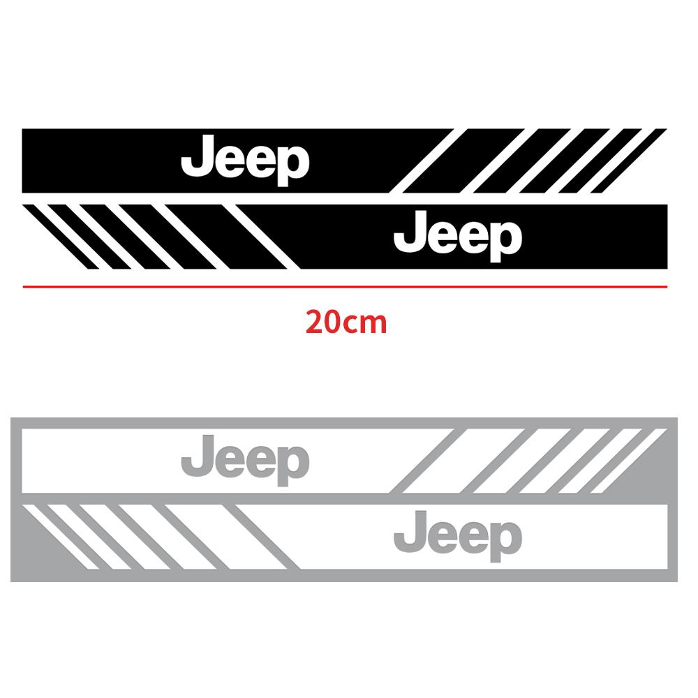 2pcs Car Rearview Mirror Emblem Stickers Window Body Badge Decal For JEEP Renegade Grand Cherokee Compass Wrangler Accessories