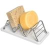 Non-slip Soap Dish Space Saving Taco Holder Multi-functional W-Shaped Soap Holder  Sink Countertop