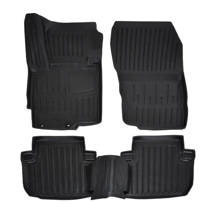 Tapis De Sol 3D - SCOUTT - Mitsubishi Eclipse Cross - Caoutchouc Premium - Noir - Sur Mesure