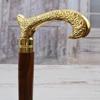 Classic Walking Stick  Wooden and Brass  Elegant Goldene Cane  Gift for Grandfather Father - Wedding Session