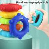 Hand Grip Strengthener Rich Color Compact Size Lightweight Portable Silicone Forearm Hand Grip Ring Wrist Muscle Trainer