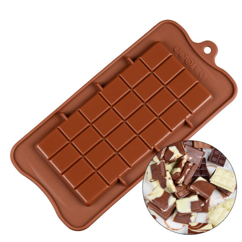 ORIGINAL DEALS Silicone Chocolate Mold 21x10x0.4cm for Homemade Chocolate, Candy, Jelly, or Ice Cubes
