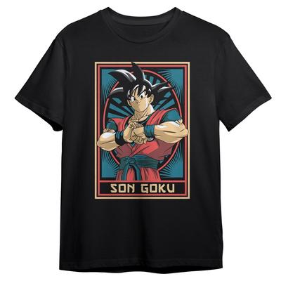 Сон Гоку Аниме Dragon Ball Летняя Мужская Женская Футболка Харадзюку Ретро С Коротким Рукавом Свободная Оверсайз Повседневная Фитнес Комфорт Y2k Топ