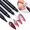 1PC Nail Art Paintbrush With Ultra-fine Drawing Lines Edges Quick Drying Waterproof Acrylic Marker Pen Graffiti Pen