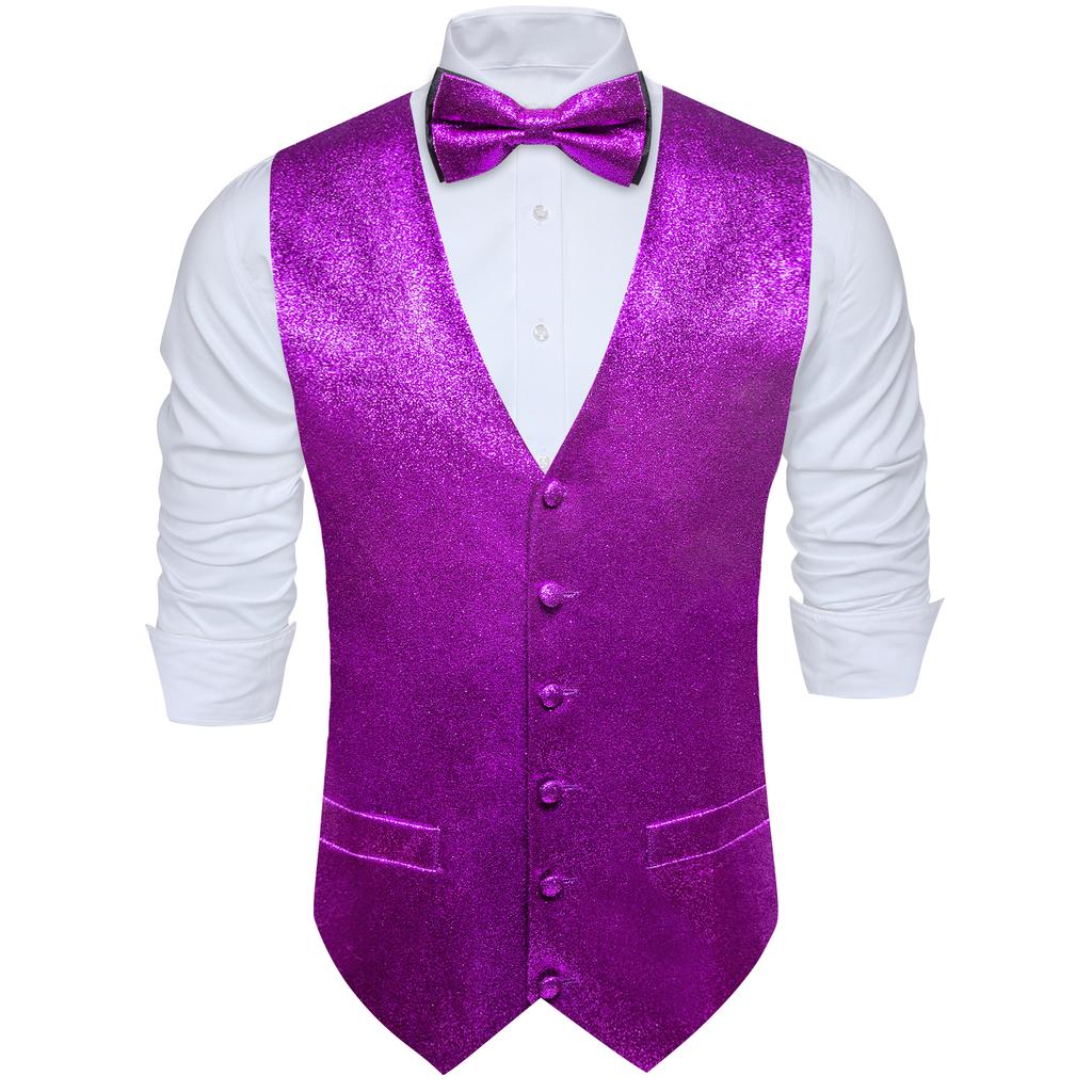 Barry.Wang Мужской жилет, галстук-бабочка, платок, запонки, темно-красный жаккардовый тканый шелковый комплект с узором пейсли, комплект для свадьбы и свидания