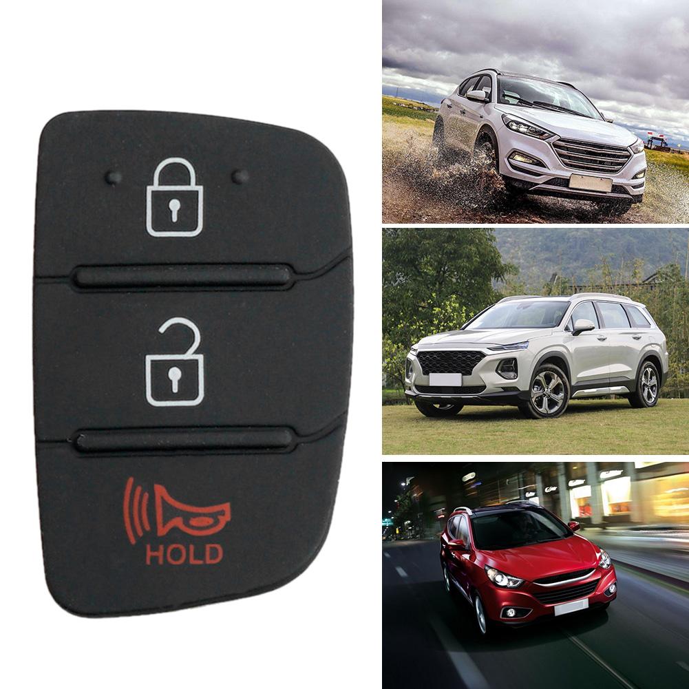 1/2 шт. Запасной корпус брелока с 3 кнопками, резиновая накладка для Hyundai I10 I20 I30 IX35 Kia K2 K5 Rio Sportage, детали для складного ключа