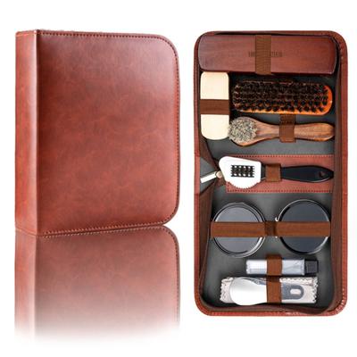 Набор щеток для обуви из конского волоса Уход за кожей Чистка Полировка Инструменты Чистящий рожок для обуви Белый набор для ухода за обувью Мягкая древесина Мойка