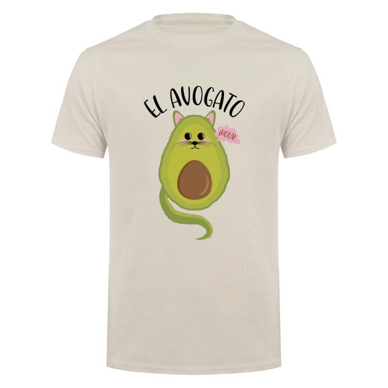 Funny Avogato Cat T Shirt Cute Avocado Cat Graphic Tee Humor Pet Lover Gift Casual Summer Vegan Top DY-332