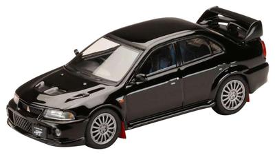 Hobby Japan HJ64 164 Mitsubishi Lancer GSR Evolution 6 (CP9A) 1999 с брызговиками Пиренейский черный готовое изделие