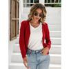 Women's Fashion Long Sleeve Casual Knit Sweater Solid Button Front Cardigan