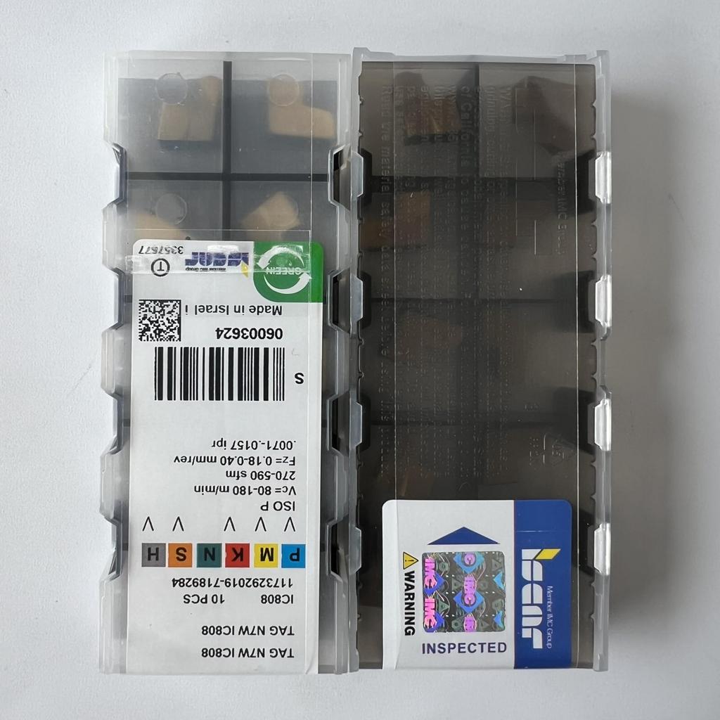 ISCAR / TAGN7W IC808 / Промышленные сменные твердосплавные пластины 10 шт.