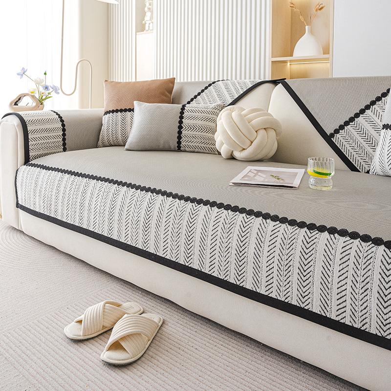 New Sofa Cushion Combination Sofa Universal Summer Season Sofa Mat Seat Cushion Non-Slip Cover Cover Cloth