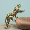 Solid Cheetah Small Statue Lucky Animal Brass Leopard Miniatures Leopard Figurines  Collectibles