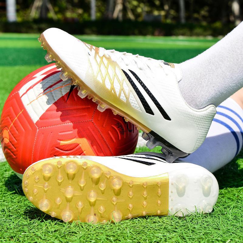 Мужские футбольные бутсы большого размера с длинным гвоздем, противоскользящие и износостойкие, из искусственного TPR, детские футбольные бутсы для улицы