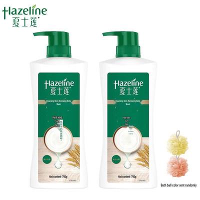 Гель для душа Hazeline с молоком и овсяной эссенцией (2x750г)