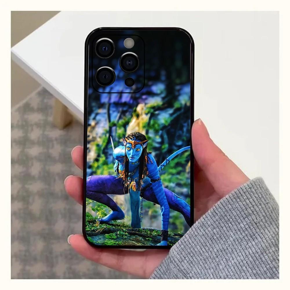 Чехол для телефона Film A-Avatar 2 для Apple iPhone 15, 14, 13, 12, 11, Pro, X, XS, Max, XR, Plus, Mini, Мягкий черный