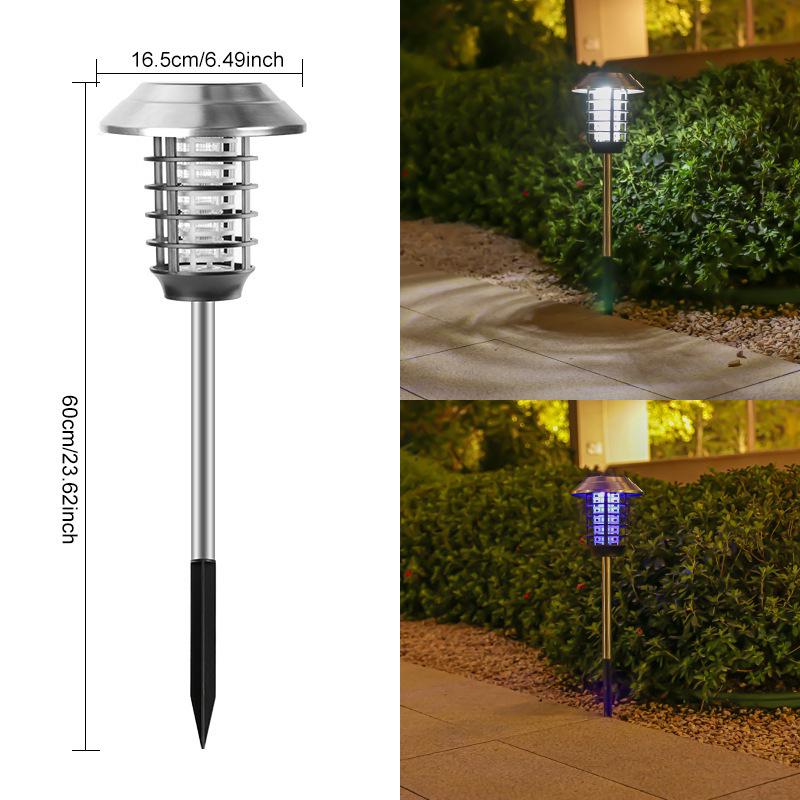 Waterproof Solar Electric Mosquito Killer Lamp for Outdoor Garden Use