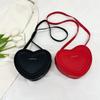 Fashion Heart Shape Crossbody Bags For Women New Solid Color Pu Leather Shoulder Bag Casual Ladies Handbags Designer Bags