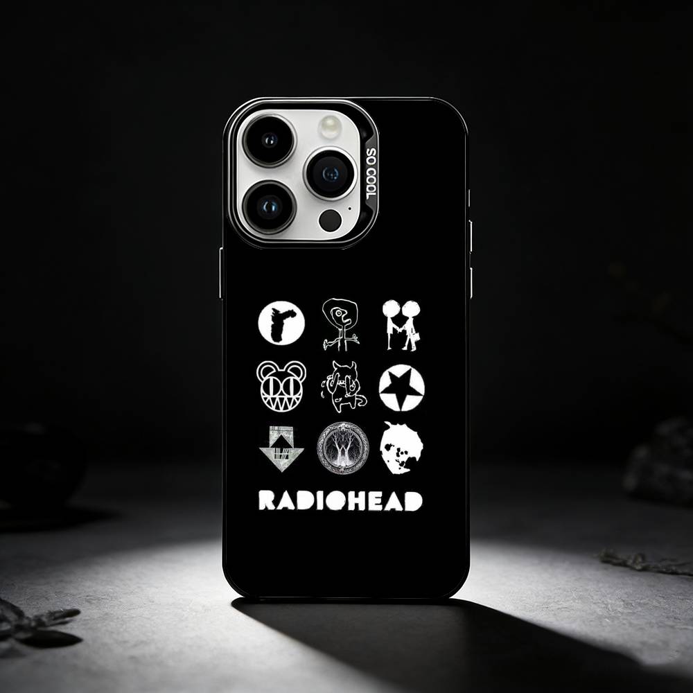 Классический чехол для телефона R-Radiohead Rap Band для iPhone 17,16,15,14,13,12,11 Plus,Pro Max,XS,Цветной серебристый чехол для телефона