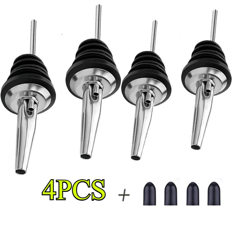 1/2/4/6 шт. Многоразовые пробки для винных бутылок из нержавеющей стали, насадки-дозаторы для оливкового масла, герметичные кухонные барные инструменты