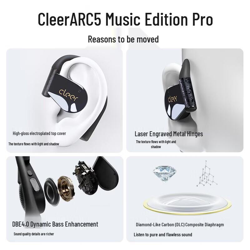 Cleer ARC5 Pro AI Translation Open-Ear Sport Earbuds