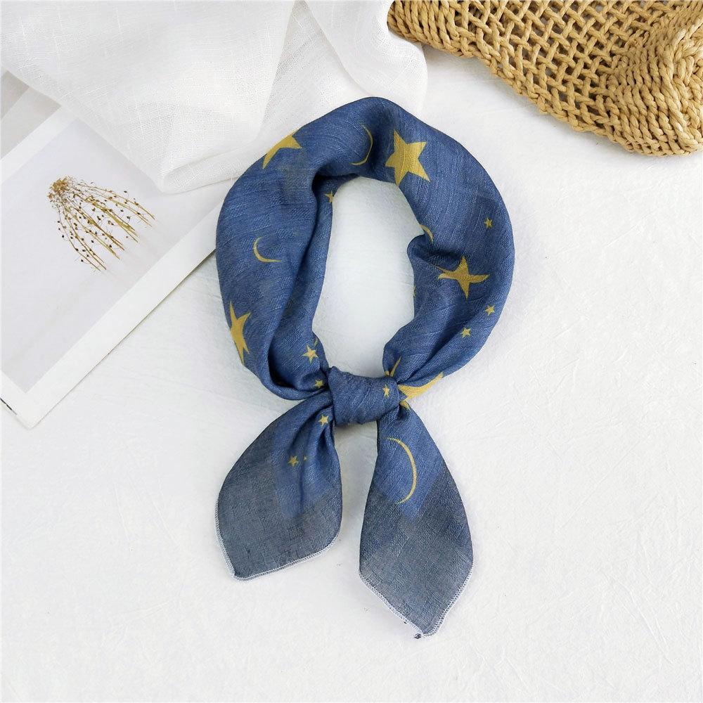 Decorative Simple Texture Silk Scarf Women'S New Style Spring And Autumn Summer Fashion Versatile Headscarf Work Scarf