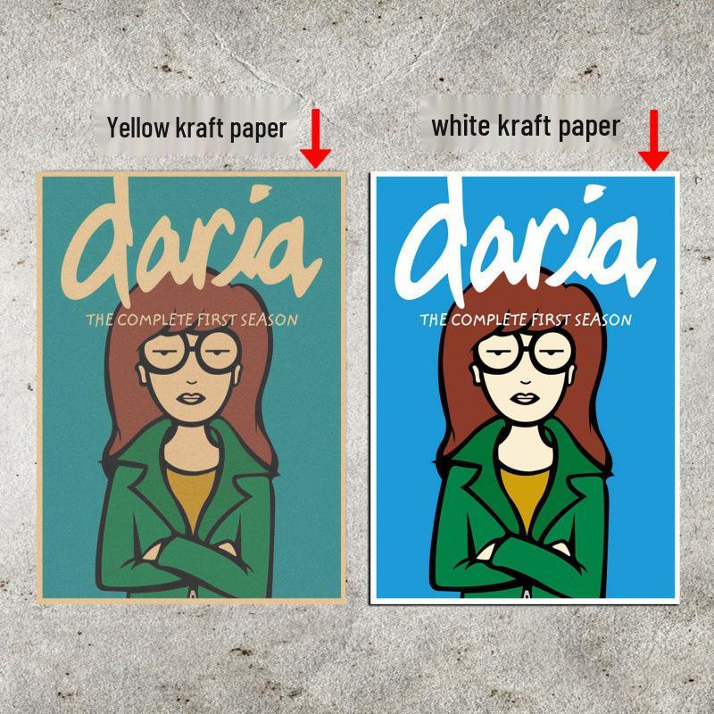 Pull Girl Anime Retro Wall Poster for Bar, Cafe, Dorm