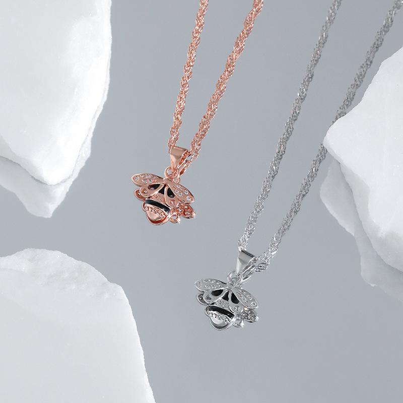 Оригинальный дизайн ожерелья с подвеской своими руками, богемный свет, роскошная сотовая цепочка с волнами на воде, нишевый дизайн, ожерелье с маленькой пчелой