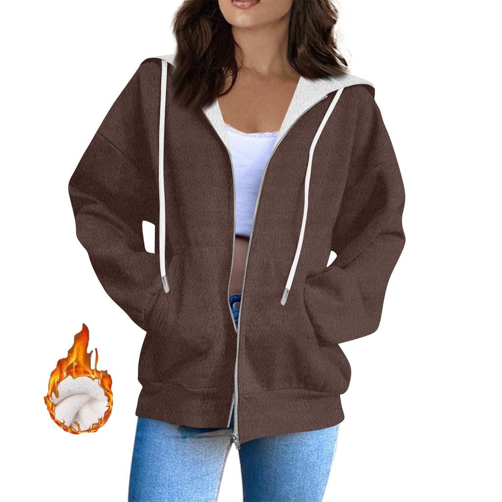 Women's Sweatshirt Sports Flannel Sweatshirt Long Sleeve Top Casual Hoodies Sweatshirt