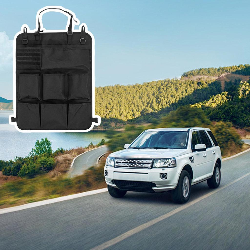 Органайзер на спинку сиденья автомобиля Автомобильные органайзеры на спинку сиденья 8 карманов для хранения Дизайн 900D Оксфорд Защита от ударов для внедорожника Кузов грузовика