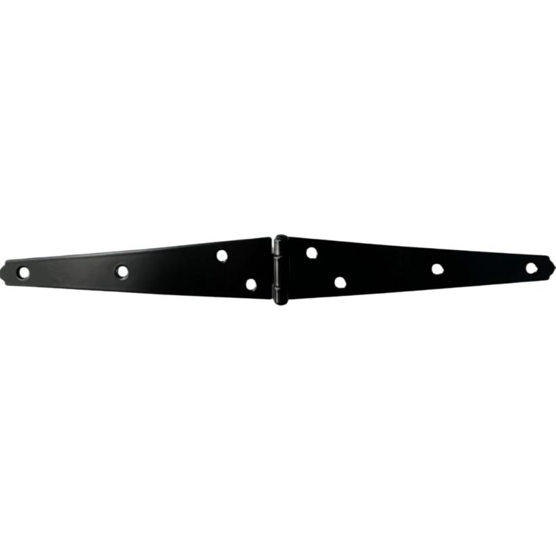 Железная декоративная шарнирная петля Черная петля для двери сарая, ворот с винтами Прочные дверные петли для уличных ворот, забора