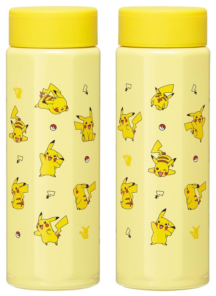 Skater Кружка из нержавеющей стали Легко восьмиугольная Изолированная для горячего и холодного Пикачу для бутылки, 500 мл, Держать, Форма, Напитки, Дизайн покемонов, Мальчики, STO5-A