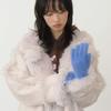 LOTS YOU lotsyou_Puppy Fuzzy Gloves Purple