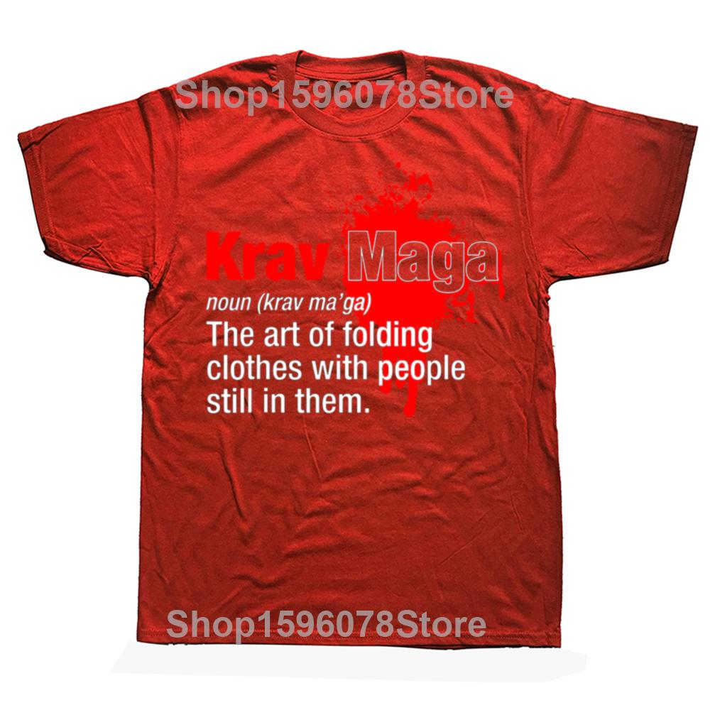 Забавная футболка с графическим принтом Krav Maga Definition Noun Мужская Женская Модная Повседневная Футболка 100% Хлопок Свободная Футболка Оверсайз Уличная Одежда