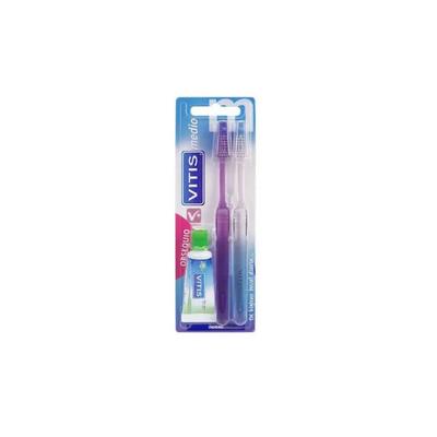 Vitis Duplo Средняя кисть + Антикариес 15 мл
