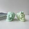 3D Форма для свечи в виде черепа из силикона DIY Украшение на Хэллоуин Формы для литья из эпоксидной смолы и гипса Инструменты для домашнего декора