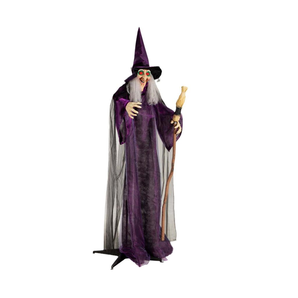 Halloween Glow Witch Decoration Props Witch Holiday Party Haunted House Atmosphere Decorations