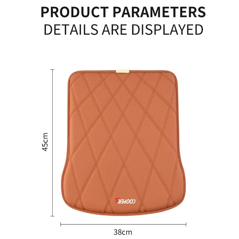 Genuine Leather Car Front Seat Cushion Anti-slip Breathable Car Seat Cushion Protective Cover For BMW Mini Cooper One S JCW R55