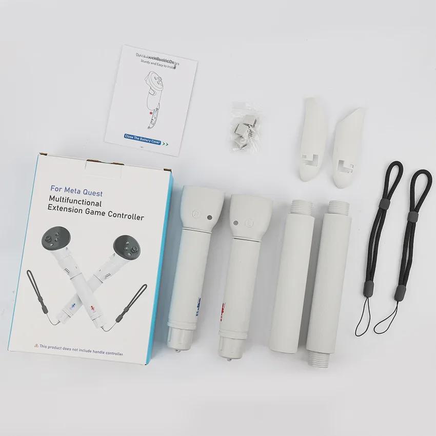 Meta Quest 3 Удлиненная рукоятка Световой меч и контроллер для гольфа (4-Pack)