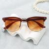 Полуободковые корейские ретро солнцезащитные очки Новые дизайнерские солнцезащитные очки унисекс для отдыха и спорта Мужские Женские Квадратные очки