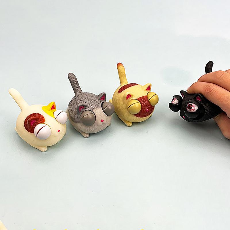 Креативные Игрушки-Антистресс для Взрослых и Детей в Виде Животных с Выскакивающими Глазами, Игрушки-Розыгрыши, Кукла для Декомпрессии и Выпускания Пара