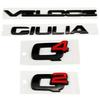 QSGJL1 ABS for Alfa Romeo STELVIO VELOCE GIULIA Q4 Q2  Ti Logo 2025 Car Body Sticker Letters Badge Styling Auto Side Emblem Accessories