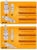 Pneumatic C-Type Self-Locking Quick Connect Fittings for Air Compressor Pump, 8mm High-Pressure Hose, Male & Female Connectors.
