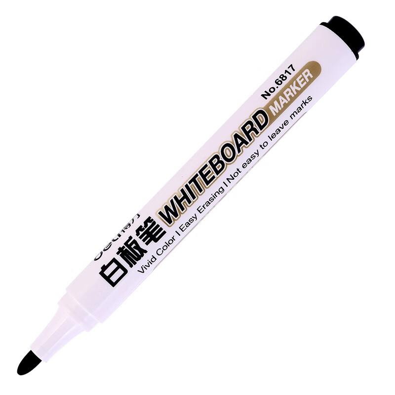 Deli 10-Pack Black Erasable Whiteboard Pens