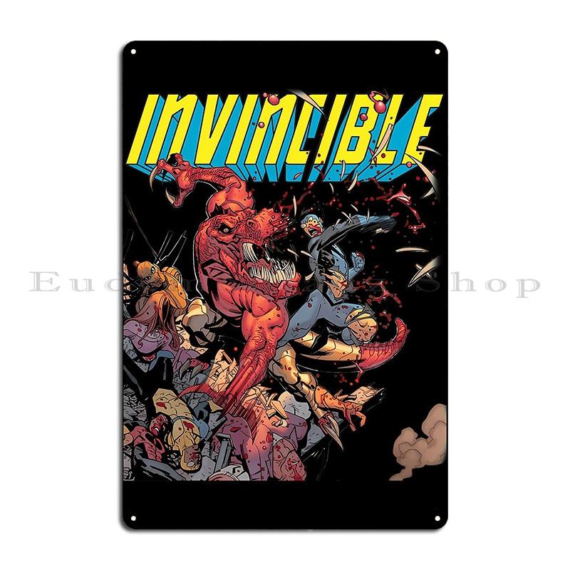 invincible best comic Invincible Manga Style Metal Sign Vintage designer Garage Personalized Living Room Tin Sign Poster