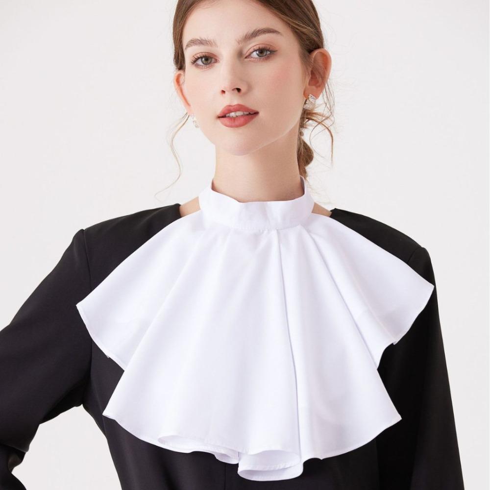 Vintage Elizabethan Neck Ruff Detachable Ruffled Collar Renaissance Collar Cosplay